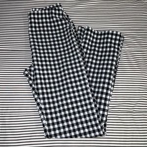 Checkered high waisted leggings